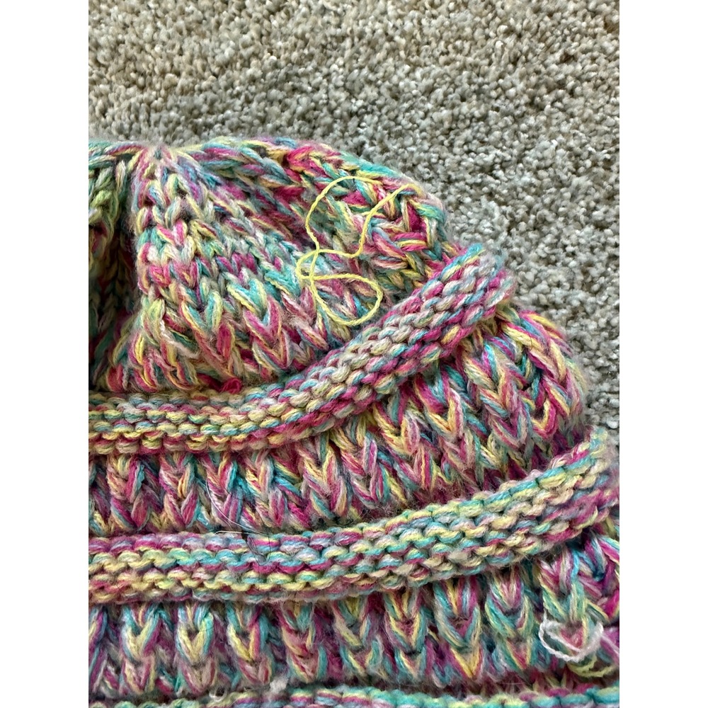 Kids beanie lot and Headband Bundle Colorful Pink Gray Winter Knit The place, CC - Picture 4 of 10
